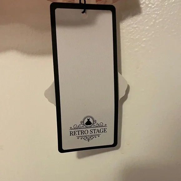 Retro Stage Red Polka Dot Cap Sleeve Blouse women’s large - NWT - Picture 2 of 5